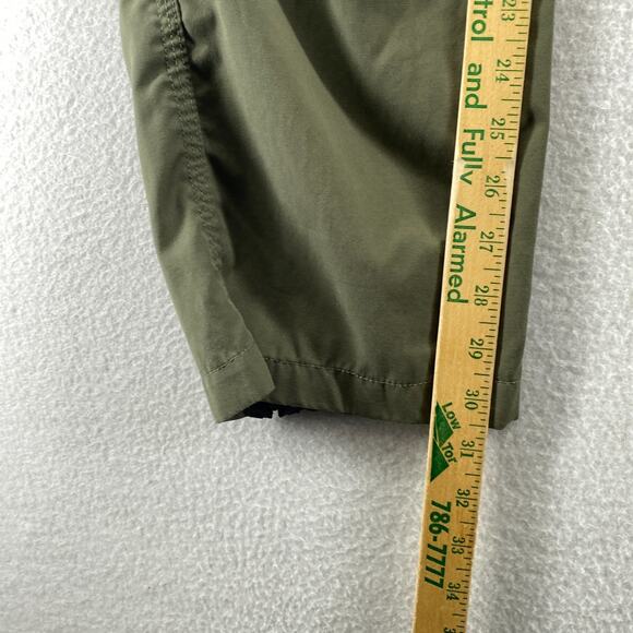 LAIRD Pants Mens 34 Performance Hiking Ankle Zip Drawstring Cotton Blend Green - Picture 14 of 16